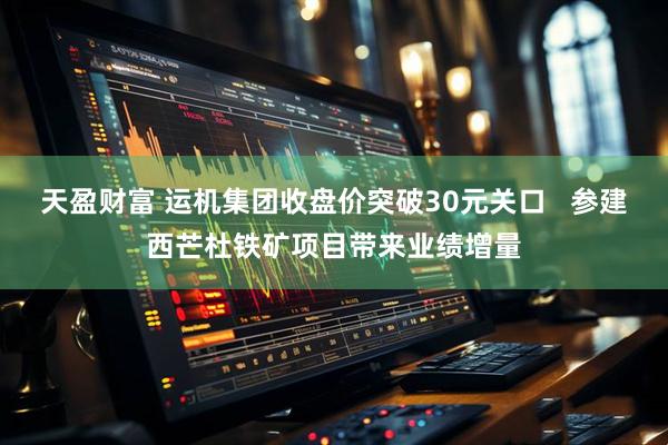 天盈财富 运机集团收盘价突破30元关口 参建西芒杜铁矿项目带来业绩增量