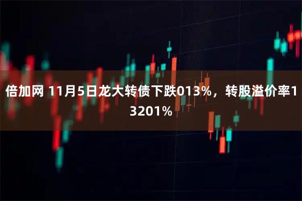 倍加网 11月5日龙大转债下跌013%,转股溢价率13201%